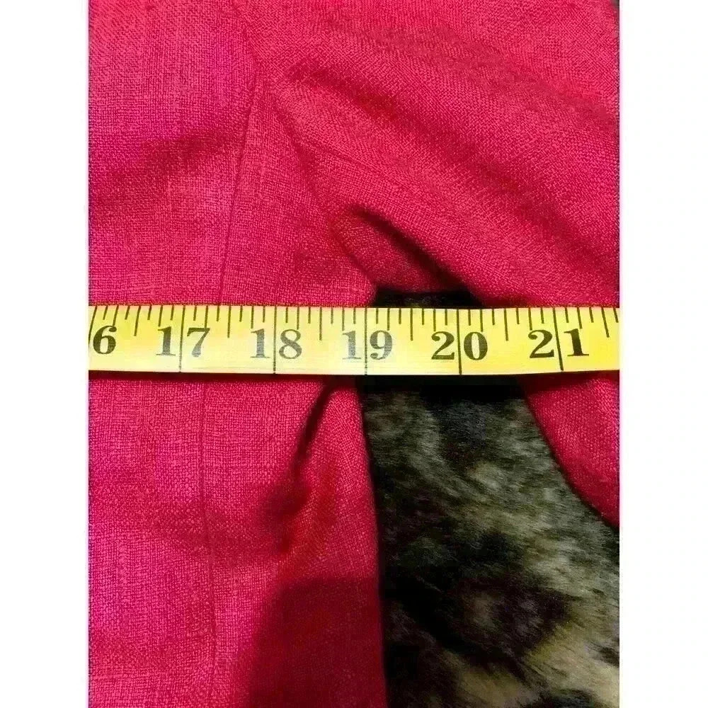 Vintage Herbert Grossman Blazer Women's Size 8 Linen Hot Pink 80's Barbie Work - Picture 5 of 11